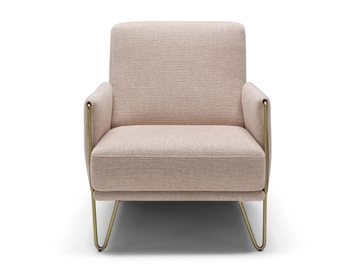 DILETTA - Fabric armchair with armrests by Max Divani - view 2